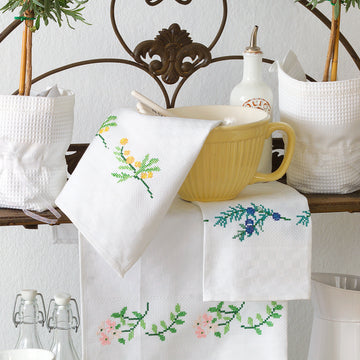 Anchor Aromatic Plants - Hand Towel Borders - Thyme, Juniper and Wormwood - 0060044-00901_07 -  Downloadable PDF