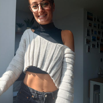 Cozy cropped sweater
