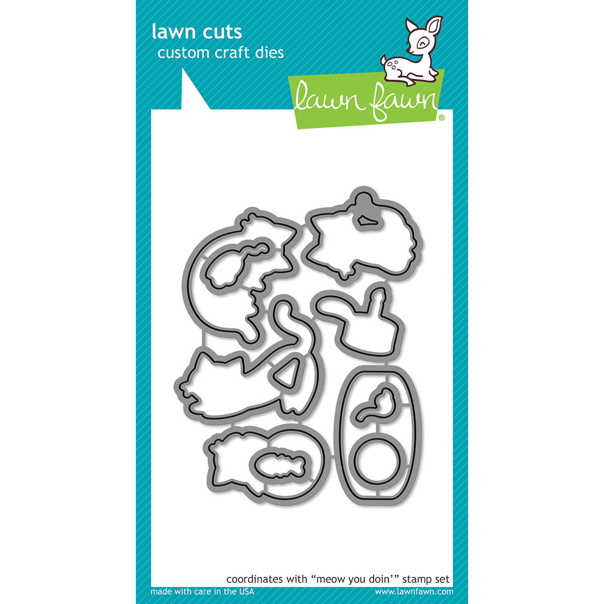 Lawn Fawn Lawn Cuts Custom Craft Die - Meow You Doin'