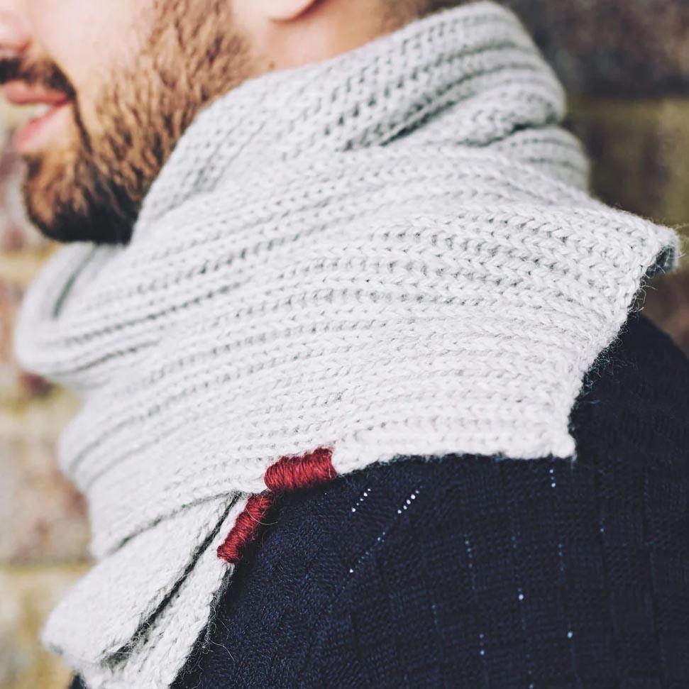 Brioche Stitch Scarf Knitting Pattern PDF