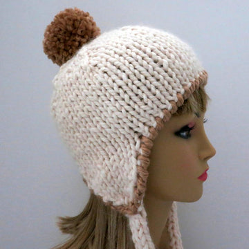 Snowball Hat with Plump Ties