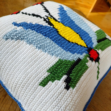 Folk Tulip Pillow