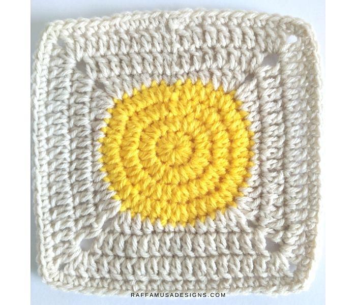 Simple Circle Granny Square