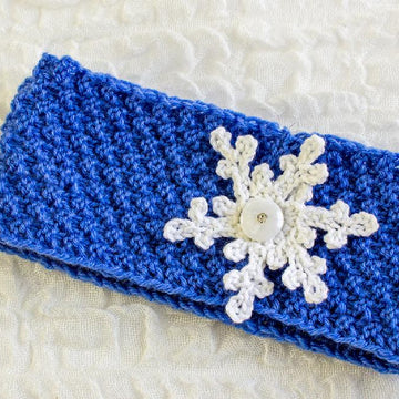 Snowflake Ear Warmer/ Headband