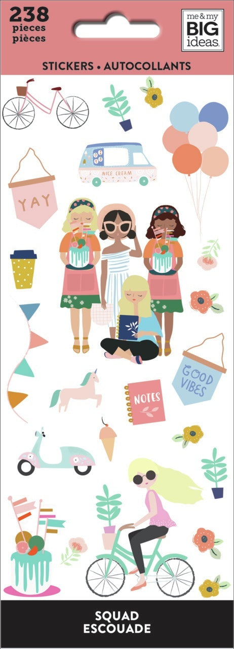 The Happy Planner Sticker Sheets 8/Pkg - Squad, 238/Pkg
