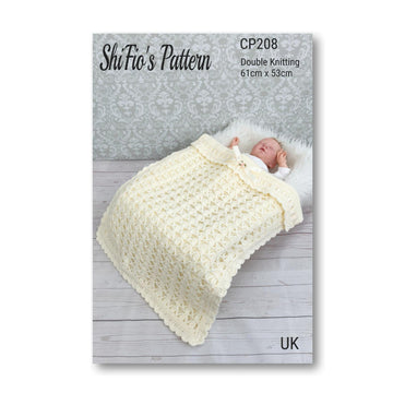 208-Moses Basket Blanket Crochet Pattern - 208