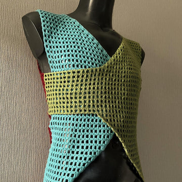 Crossover Mesh Tank Top