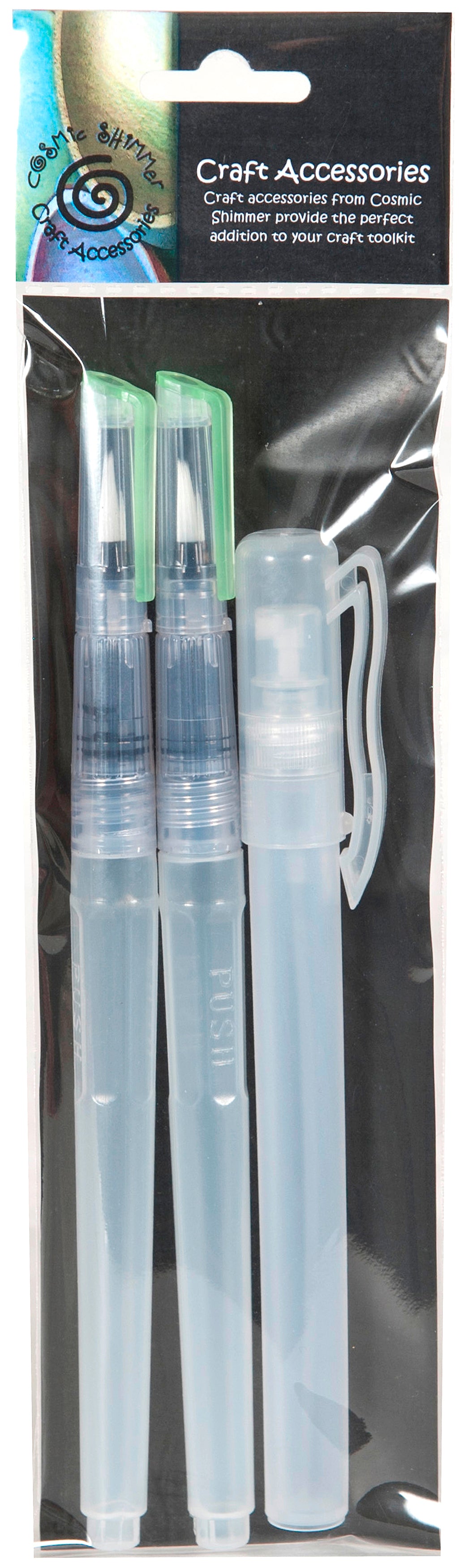 Creative Expressions Cosmic Shimmer Water Brushes And Spray Bottle Set - 248362