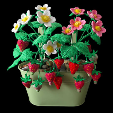 Crochet Strawberry plant