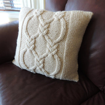 Double Knotted Lattice Cushion Cover
