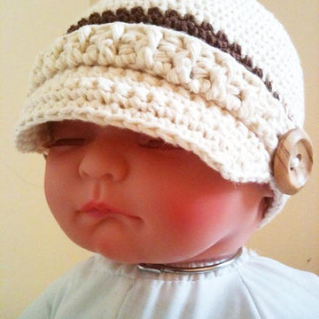 Oxleyham Newsboy Baby Hat Crochet Pattern