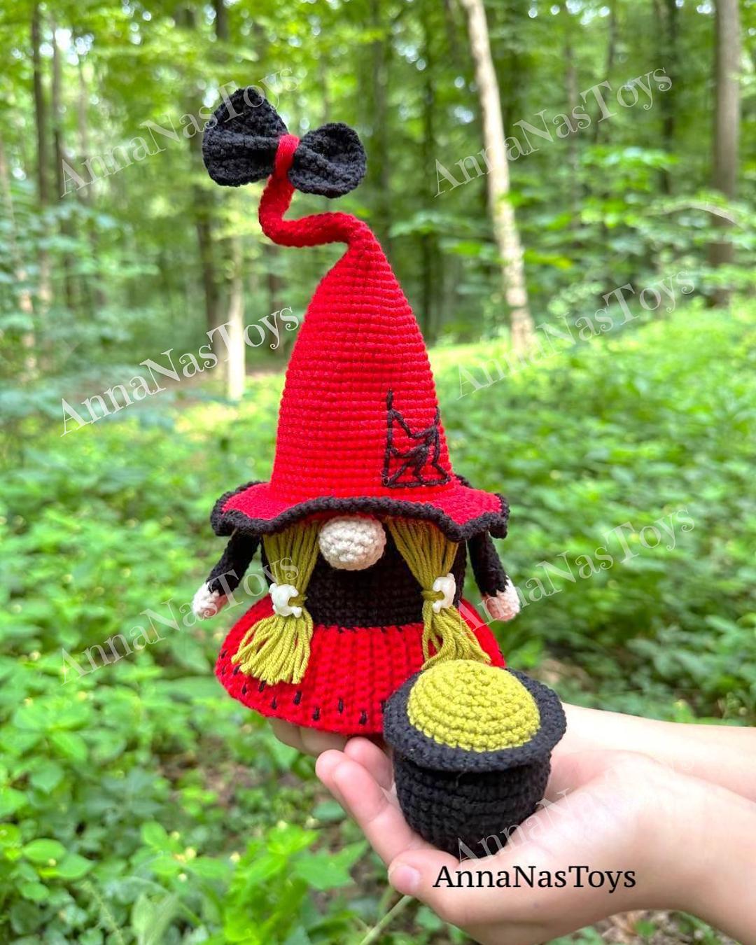 Witch in red