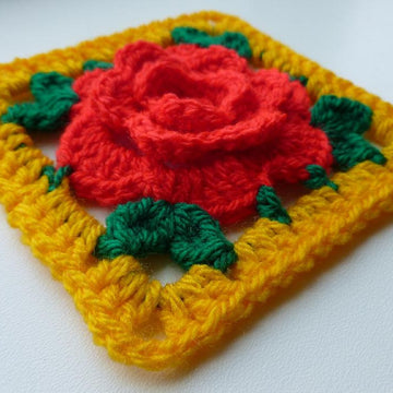 Chinese Rose in square