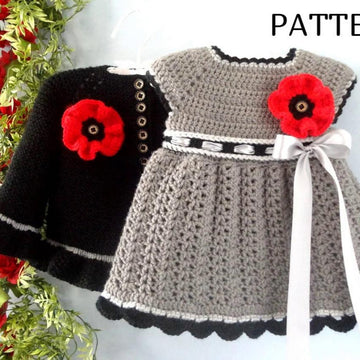 Pattern Baby Girl Baby Jacket Baby Dress Knitting Crochet