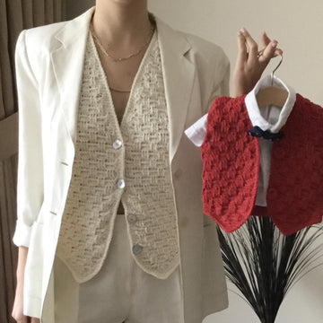 Harmony Basketweave Vest N 633