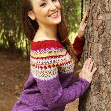 Sassy jumper fair isle yoke
