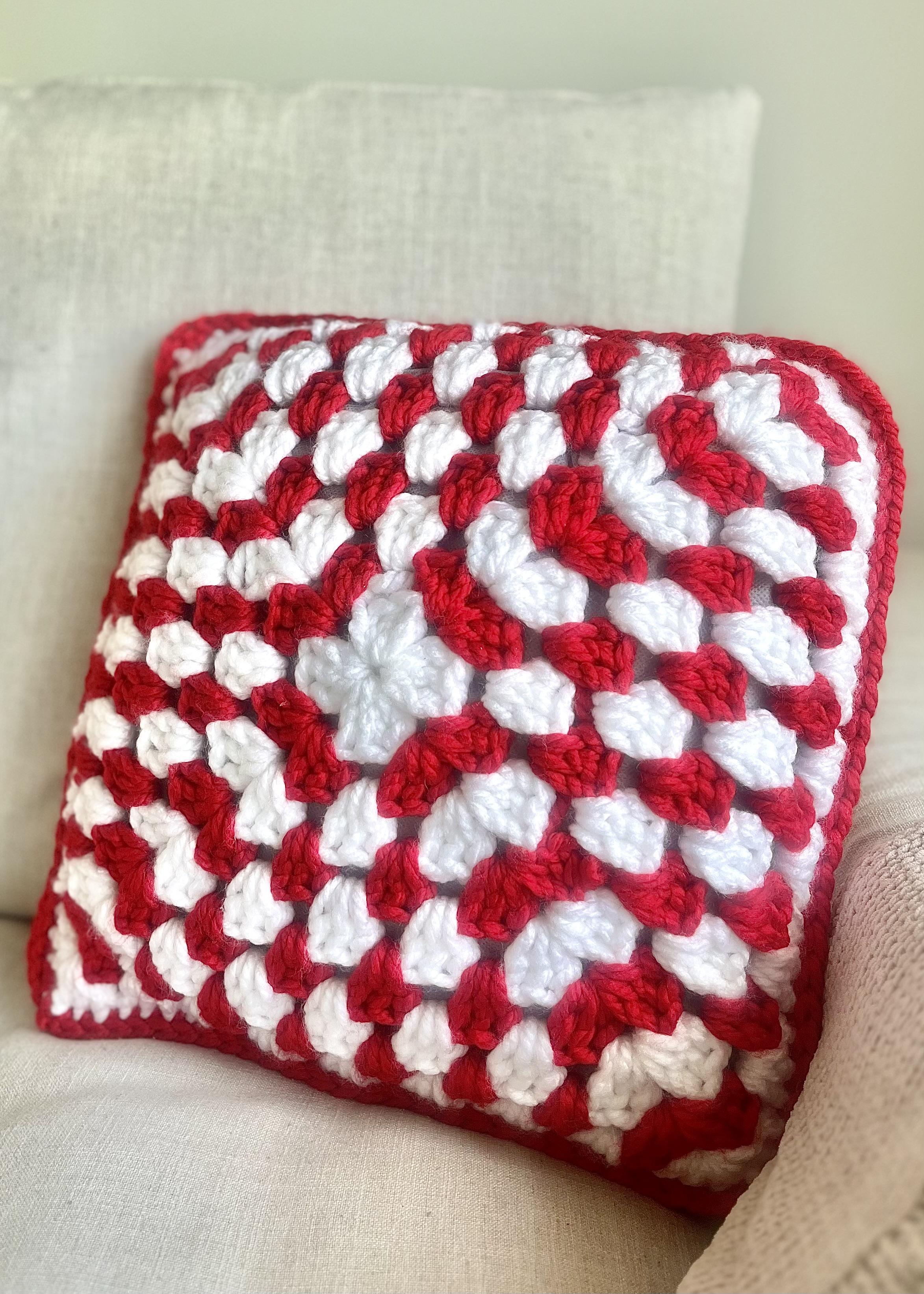 Candy Cane Throw Pillow