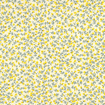 Rose & Hubble Cotton Poplin Printed - Ditsy Floral Lemon