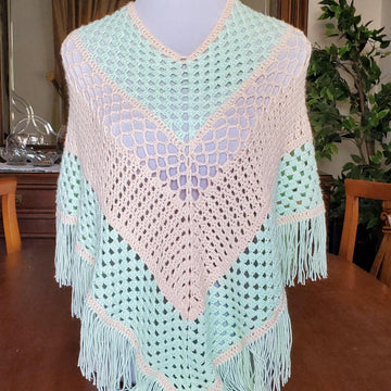Sea Urchin Crochet Poncho