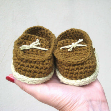 Brown baby boy shoes