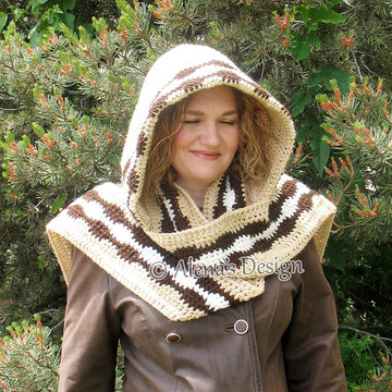 Colored Hooded Scarf