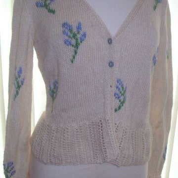 Sprig and Eyelet Cardigan