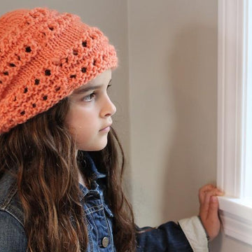 Slouchy Eyelet Hat