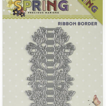 Find It Trading Precious Marieke Die - Ribbon Border, Happy Spring