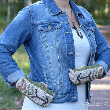 "Boho Chic" Arrow Fingerless Gloves
