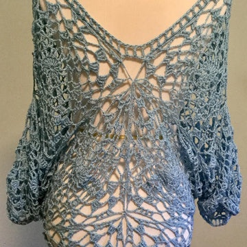 Batwing Drop Sleeve V-Neck Tunic Top