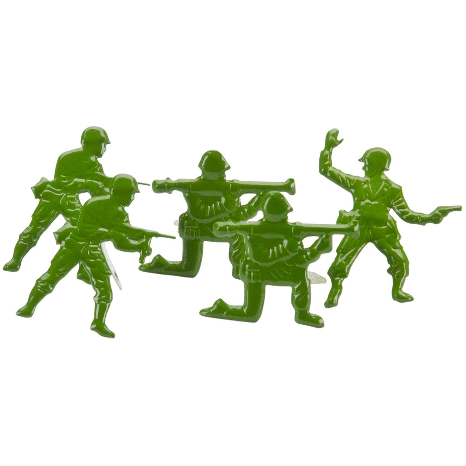 Eyelet Outlet Shape Brads 12/Pkg - Army Men
