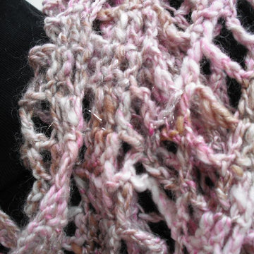 Diamond ladder crochet scarf