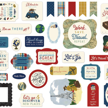 Echo Park Paper Echo Park Cardstock Ephemera 33/Pkg - Icons, Scenic Route