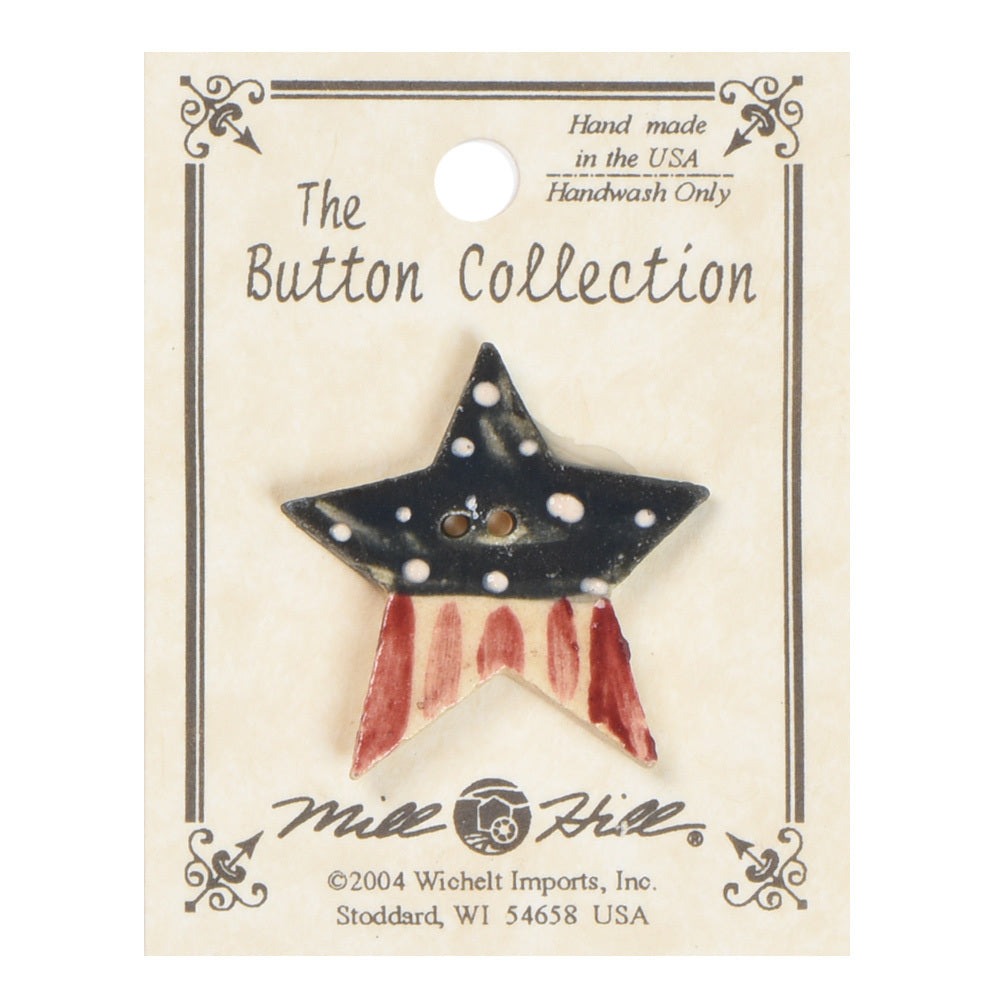 Mill Hill Button 86229 - Old Star Flag