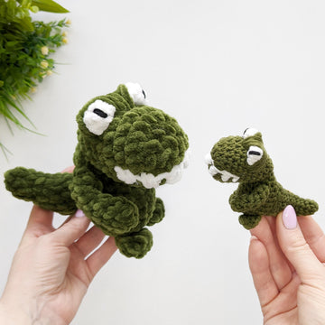 Crochet dinosaur pattern, amigurumi dino T-Rex pattern