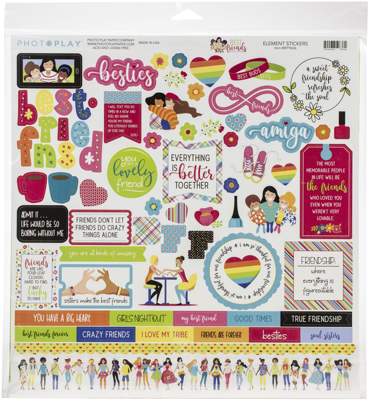 Photoplay Paper PhotoPlay Collection Pack 12"X12" - Best Friends