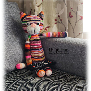 Scrap Yarn Cat Crochet Pattern