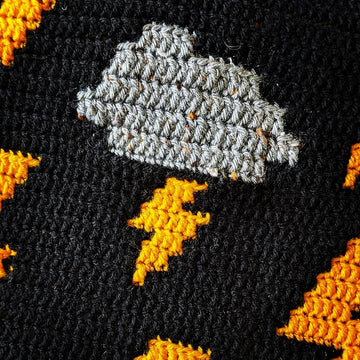 Lightning Strikes Twice Cushion
