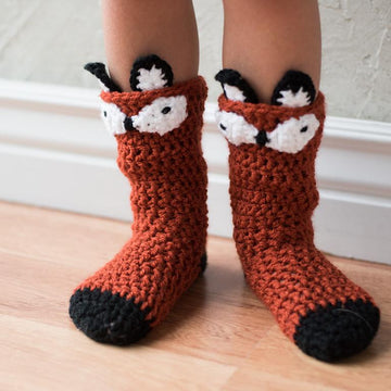 Hooded Fox Poncho and Socks