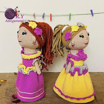 Amigurumi Lala bridesmaid dresses
