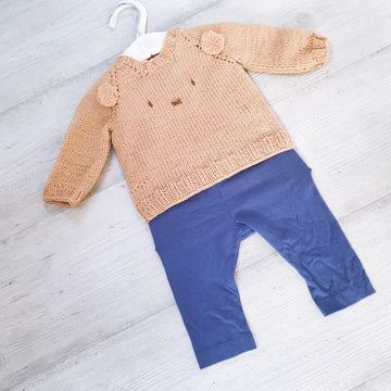 Teddy Bear Top Down Jumper 0-2 yr