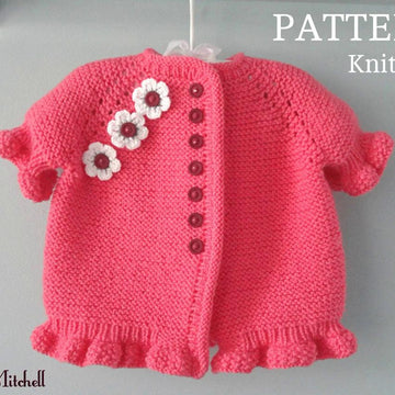 Knitting PATTERN Baby Jacket Evelyn