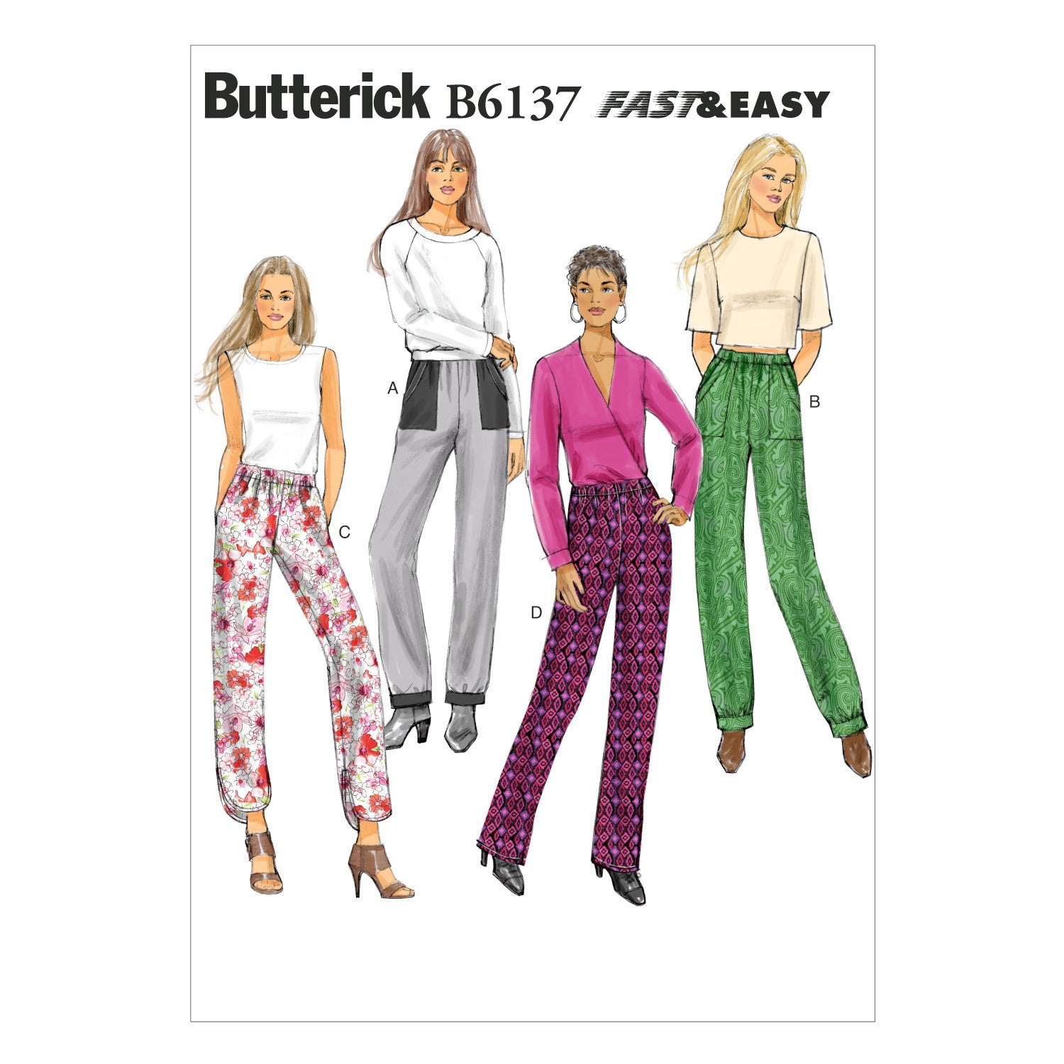 Butterick Misses' Pants B6137 - Sewing Pattern