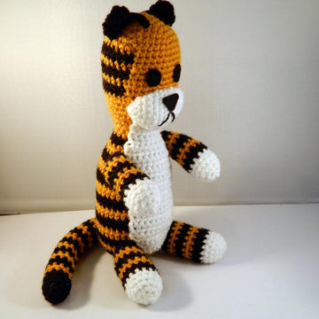 Harold the plush tiger amigurumi stuffie