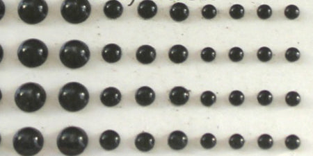 Eyelet Outlet Adhesive Pearls Multi-Size 100/Pkg - Black