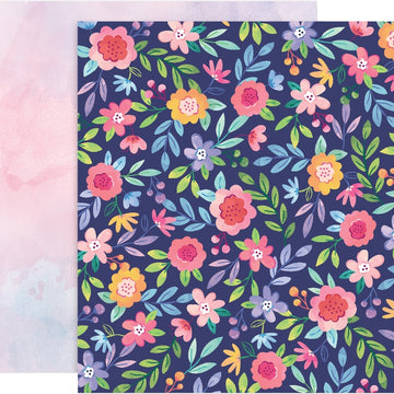 American Crafts Paige Evans Bloom Street Double-Sided Cardstock 12"X12" 25/Pkg - #2