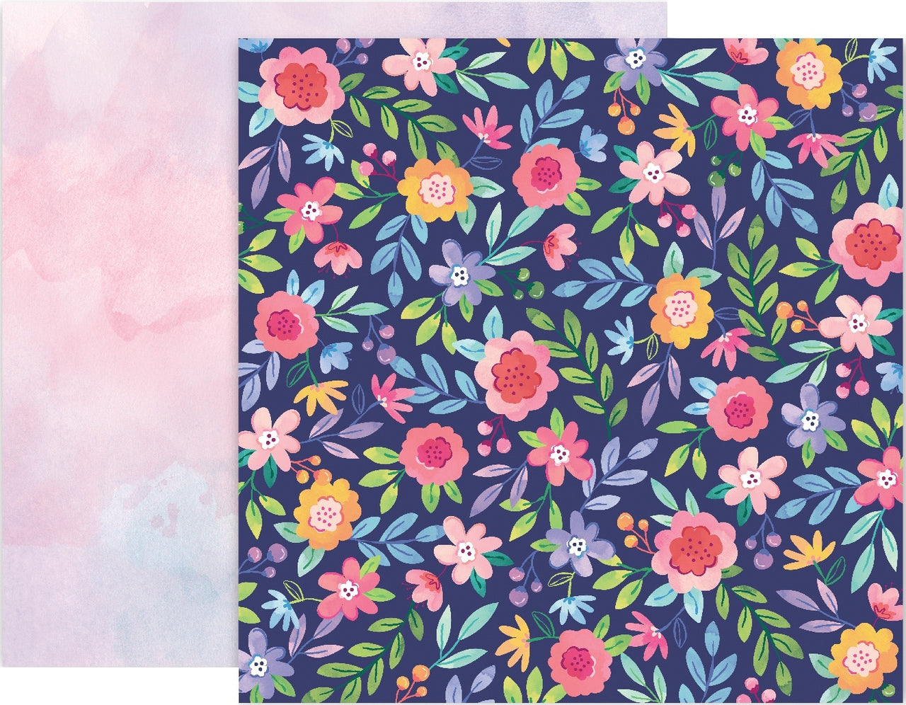American Crafts Paige Evans Bloom Street Double-Sided Cardstock 12"X12" 25/Pkg - #2