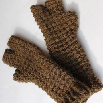 Turtle/Minion/Alien 3 Finger Crochet Gloves