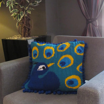True Colours Peacock Cushion