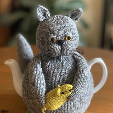 Cat with Toy Tea Cosy
